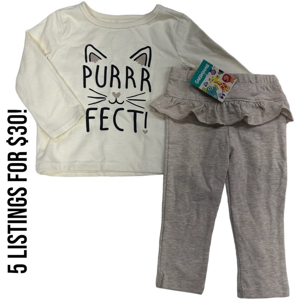 New Garanimals Baby Girl Matching Outfit Set